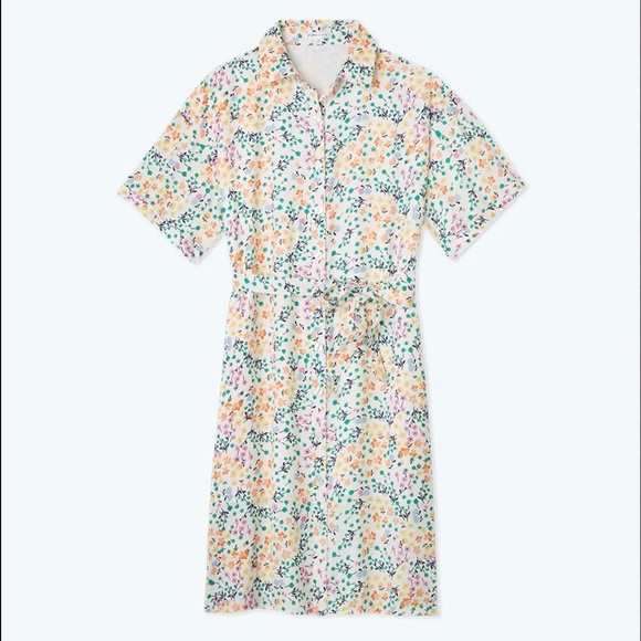 NWT Summersalt The Do-It-All Shirt Dress in Wildflower Fields Size Small - Picture 1 of 10